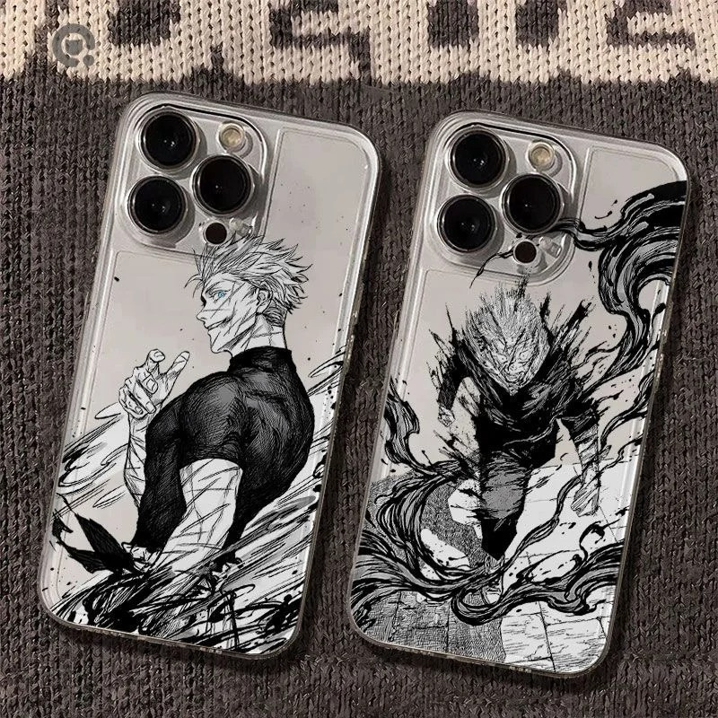 Phone Cases Jujutsu Kaisen - غطاء هاتف شفاف بتصميم جوجو ساتورو