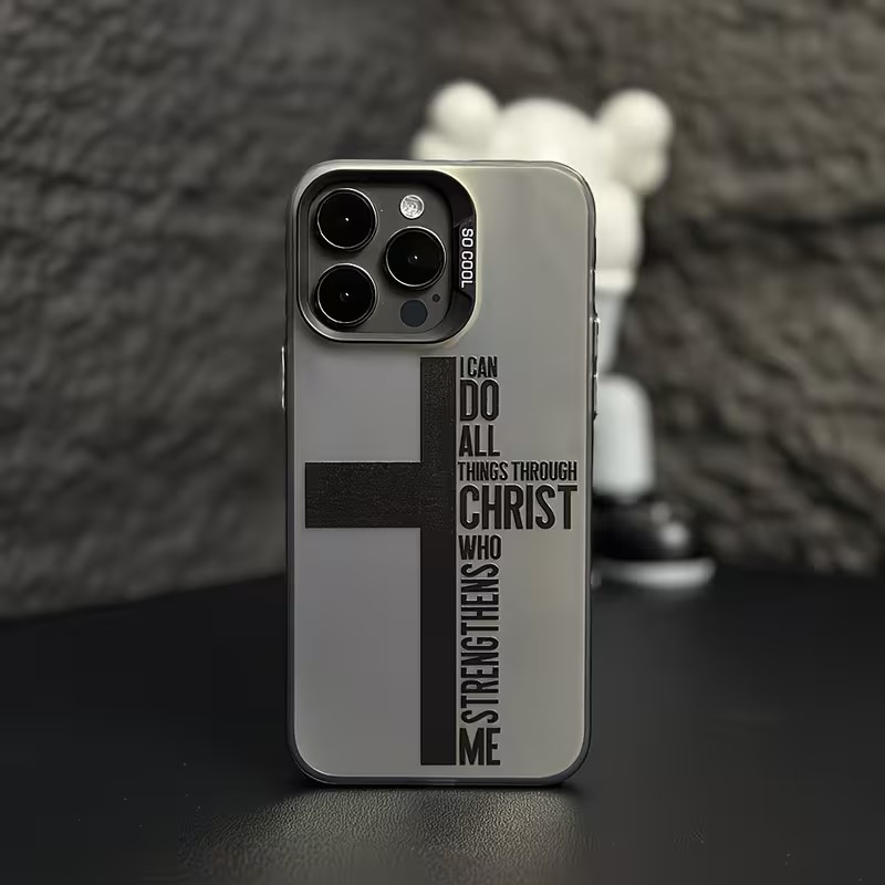 Phone Cases Online - جراب هاتف بتصميم صليب ومضاد للبصمات