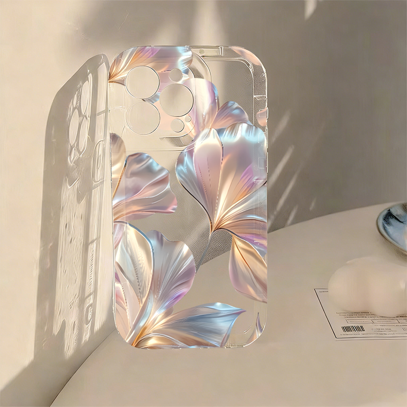 Xiaomi Redmi Note 13 - غطاء هاتف ملون بطباعة أوراق الجنكة