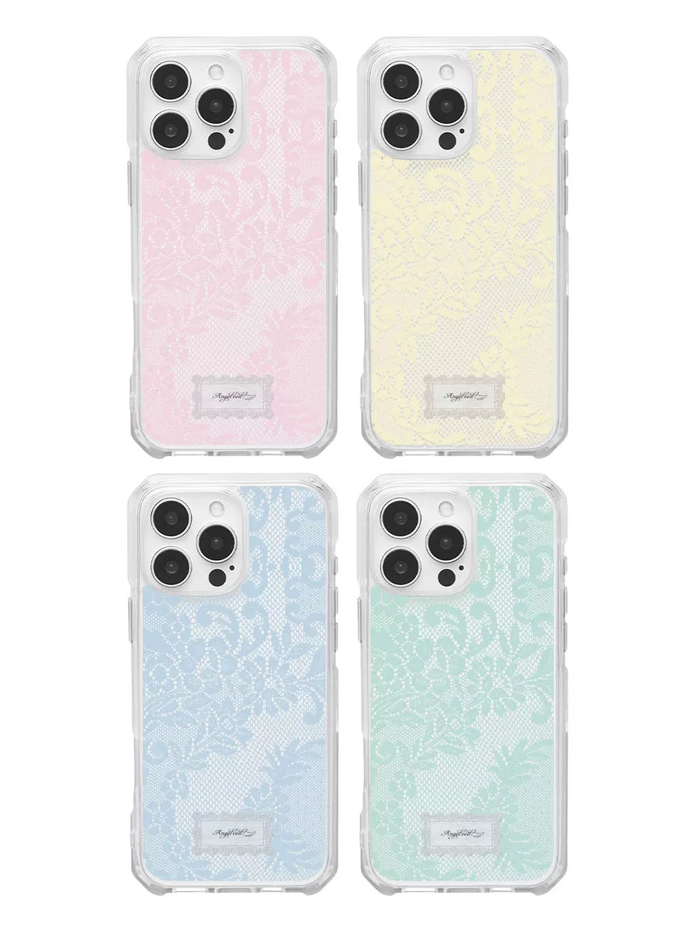 Phone Cases Best - جراب هاتف كوري شفاف بتصميم دانتيل