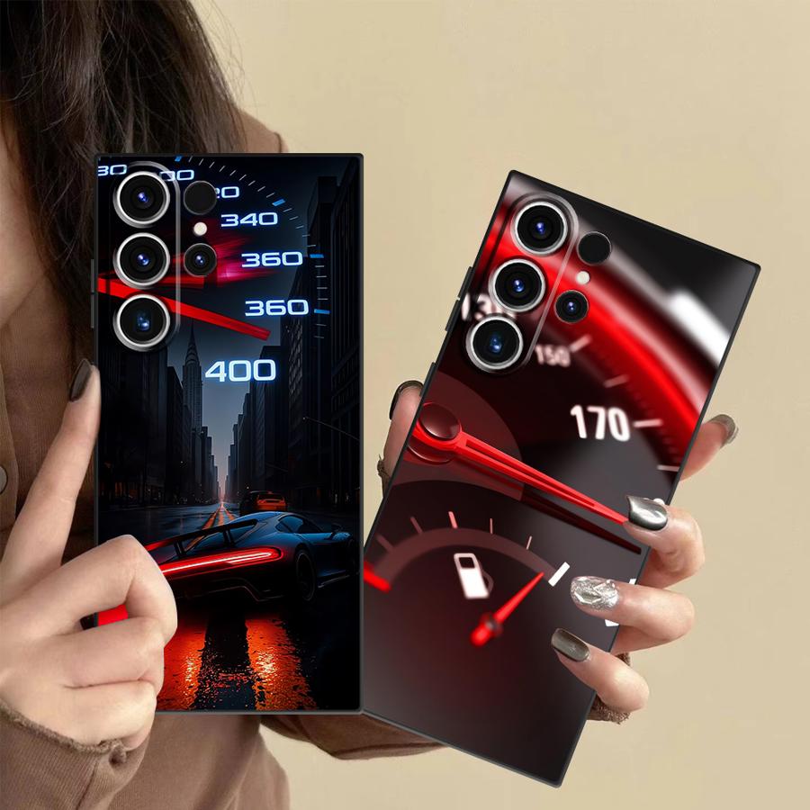 Phone Cases Samsung S25 Fe - غطاء هاتف بتصميم عداد السيارة الأحمر