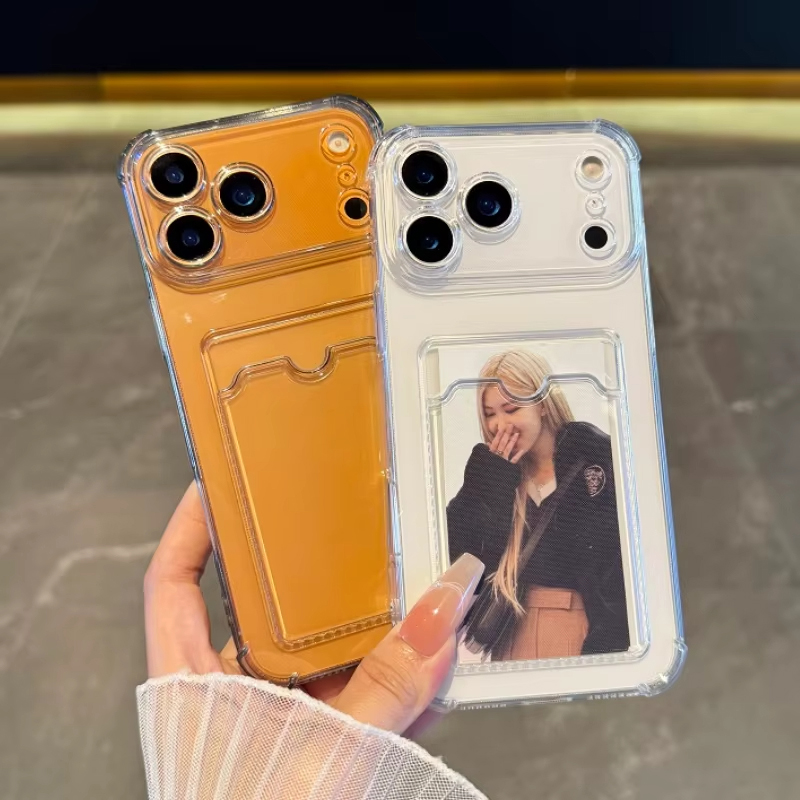 Phone Cases That Hold Cards - غطاء شفاف مع فتحة للبطاقات لهواتف
