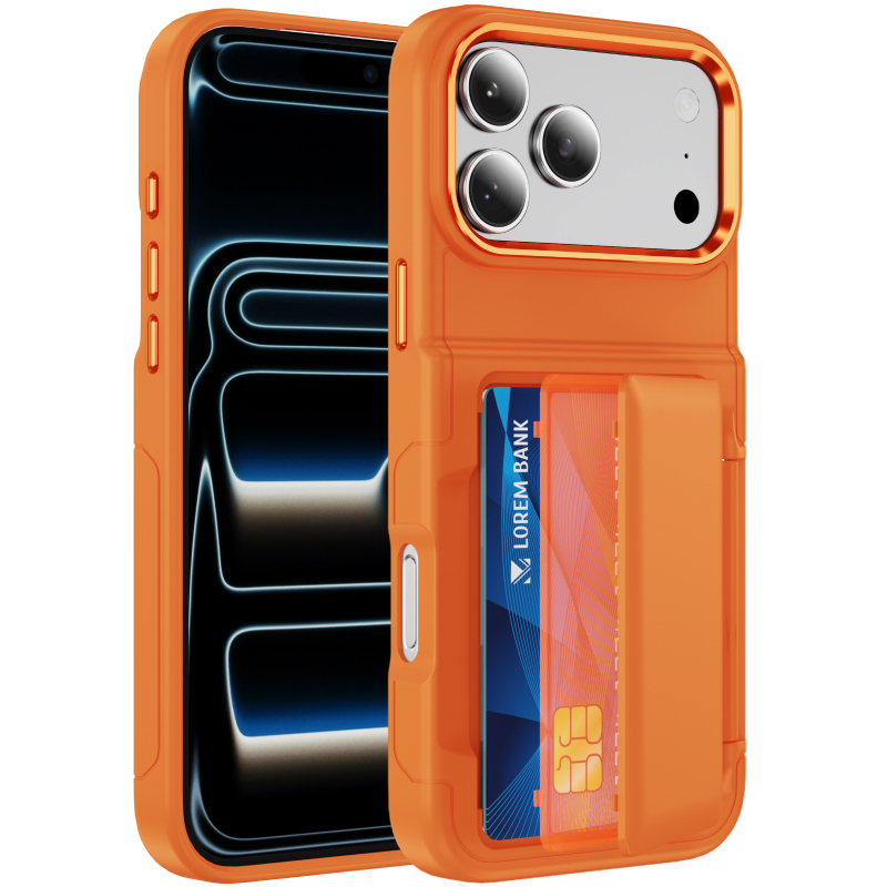 Phone Cases That Hold Cards - جراب هاتف جديد بلون واحد غير