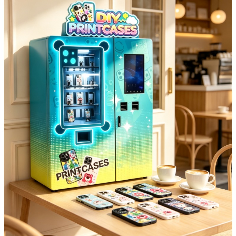 Phone Cases Vending Machine - ماكينة بيع ذاتي لطباعة أغطية الهواتف