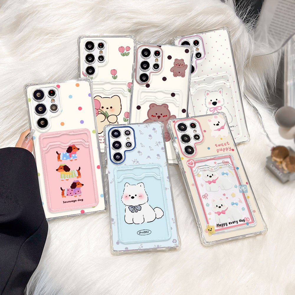 Phone Cases That Hold Cards - حامل بطاقة الحيوان قضية الهاتف لسامسونج