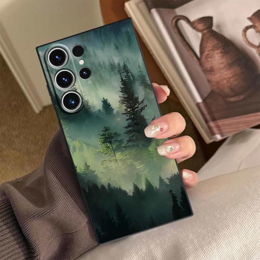 Phone Cases Samsung S25 Fe - غطاء هاتف بتصميم ضباب الغابة لسامسونج