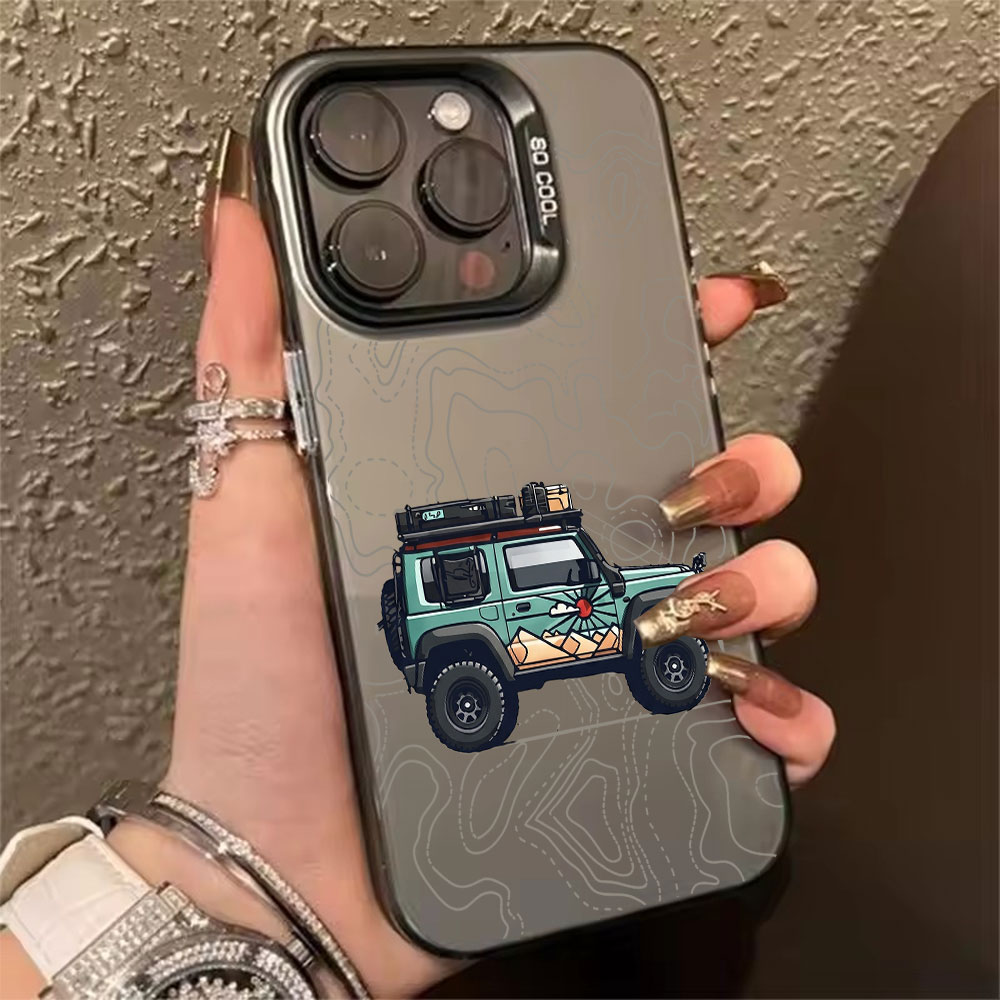 Phone Cases Hard - جراب هاتف بتصميم سيارة بسيط لهواتف