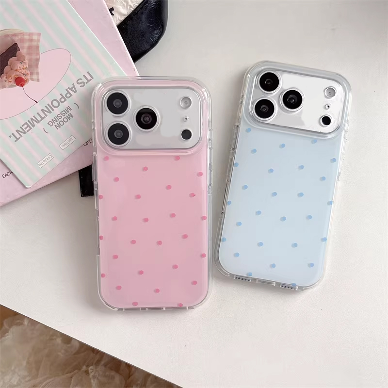 Phone Cases Polka Dot - جراب هاتف كوري بتصميم بناتي بسيط