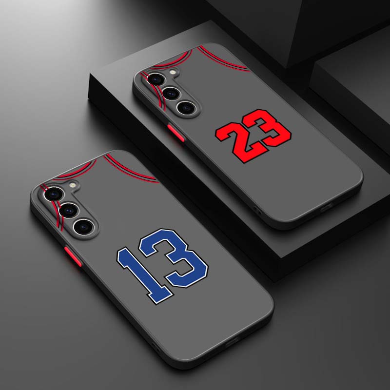 Phone Cases Jersey - غطاء هاتف بتصميم رقم 23 لسامسونج