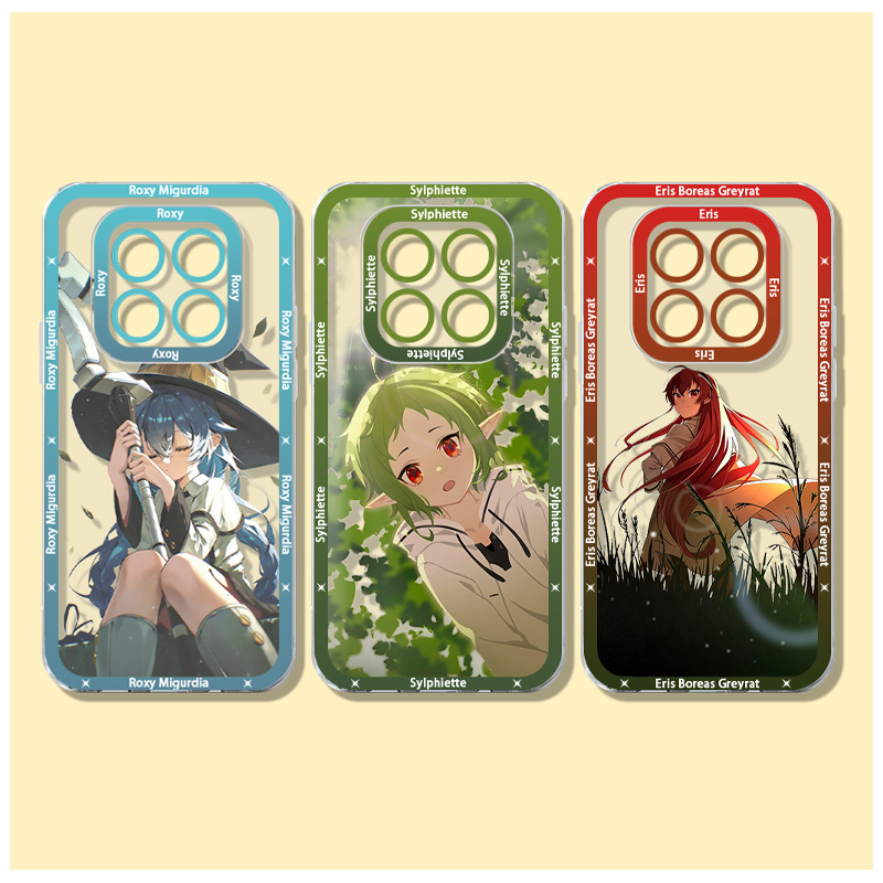 Xiaomi Redmi Note 13 - غطاء هاتف شفاف بتصميم M-Mushoku T-Tensei