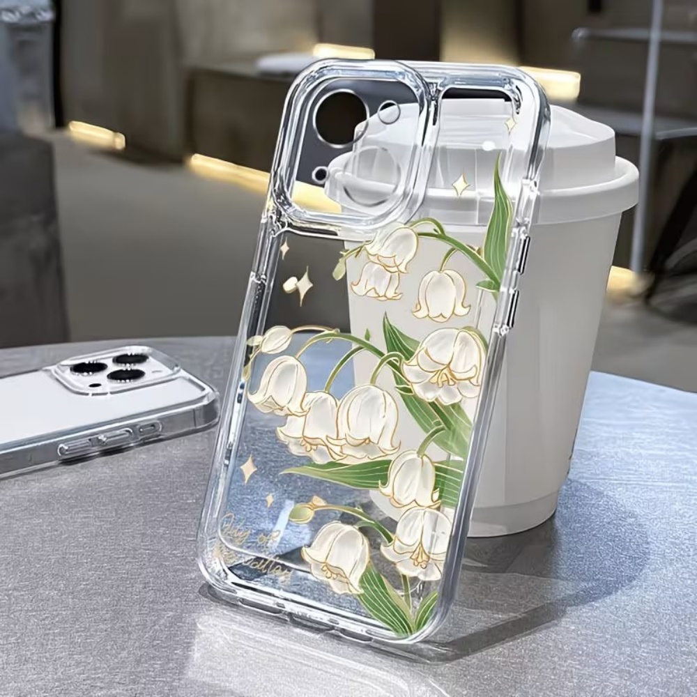 Phone Cases That Cover The Camera - غطاء هاتف بتصميم زنبق الوادي الكلاسيكي