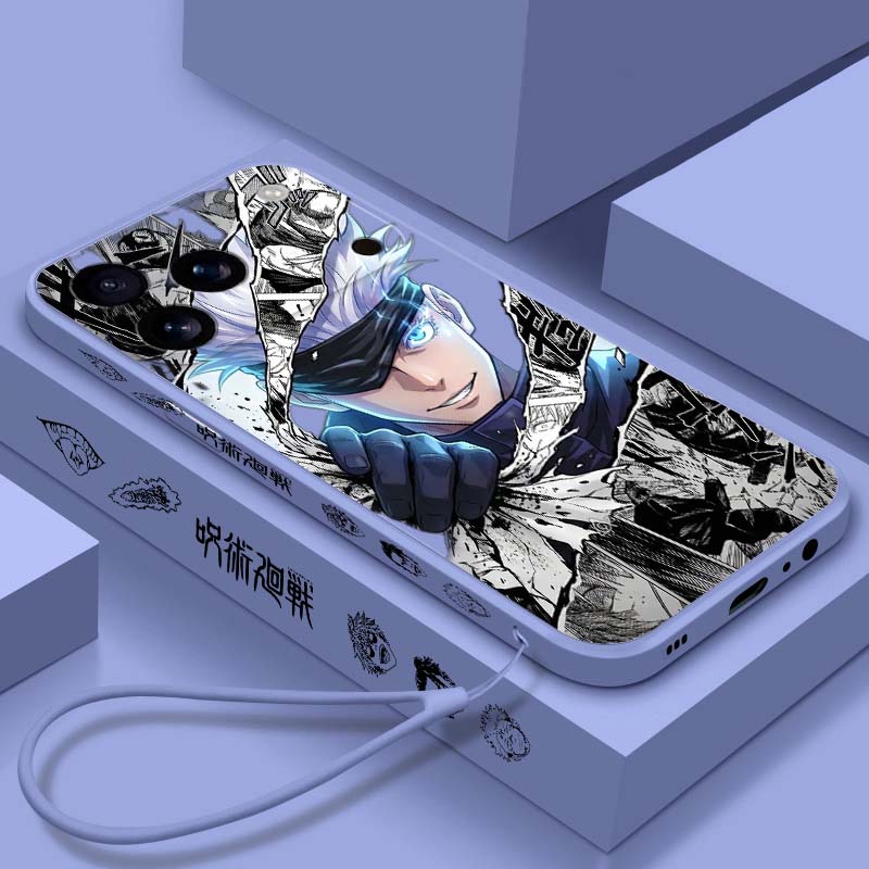 Phone Cases Jujutsu Kaisen - غطاء هاتف سائل بتصميم غوجو ساتورو