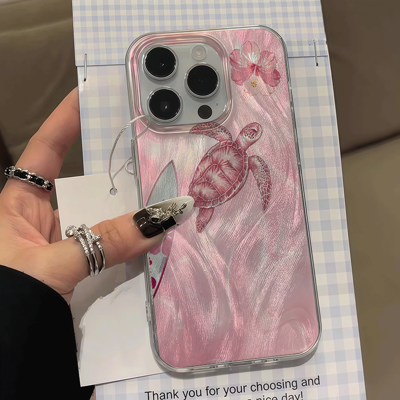 Phone Cases That Cover The Camera - غطاء هاتف بخلفية موجية صيفية بحرية