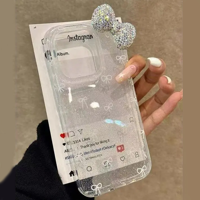 Phone Cases Best - الفاخرة تألق مسحوق ثلاثية الأبعاد كامل