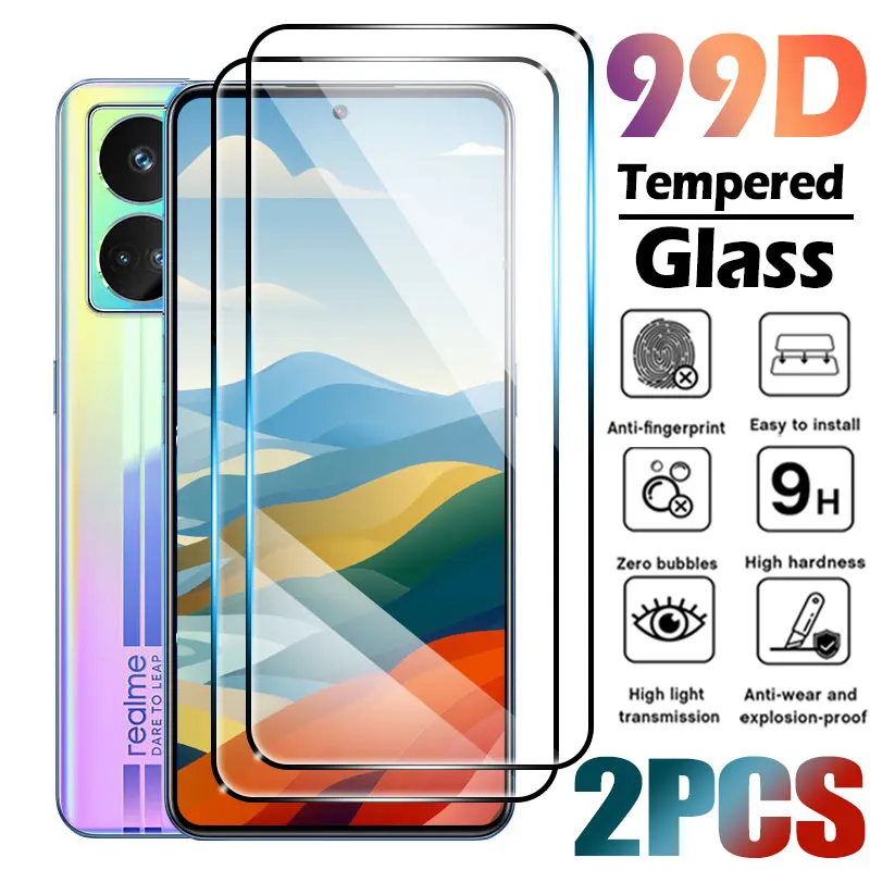 قطعتان من الزجاج المقوى لحماية - مراجعة Realme C67 وسعره