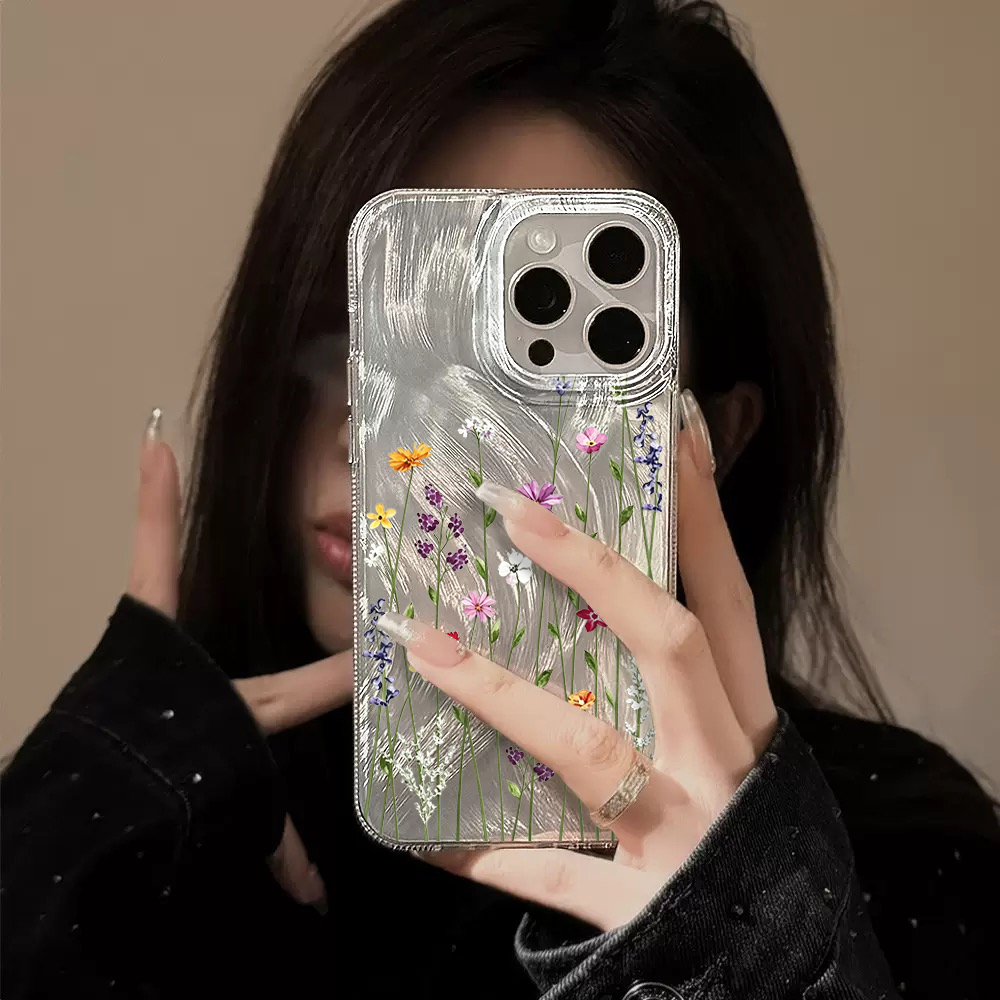 غطاء هاتف شفاف بتصميم زهور بري - مراجعة Phone Cases Hard وسعره