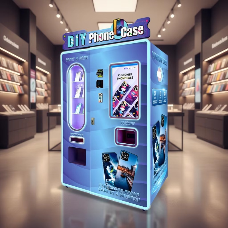 ماكينة طباعة أغطية الهواتف الم - مراجعة Phone Cases Vending Machine وسعره