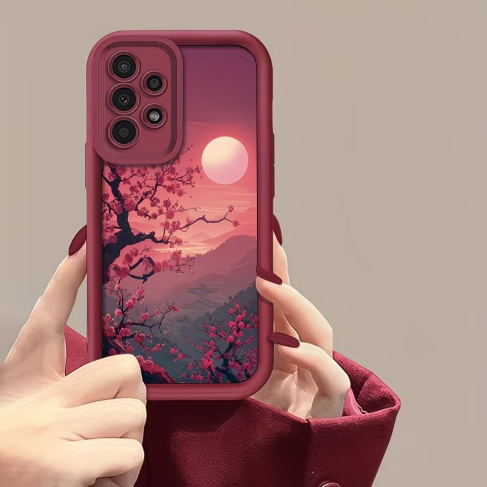 غطاء هاتف أحمر مضاد للسقوط بتص - مراجعة Phone Cases Samsung S25 Fe وسعره