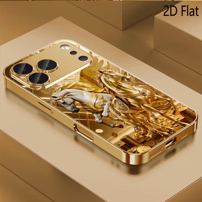 تصميم زجاج مقوى بنقشة حصانين ل - مراجعة Phone Cases That Cover The Camera وسعره