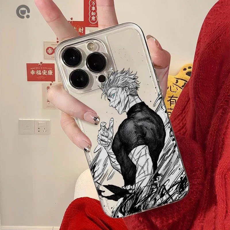 غطاء هاتف شفاف بتصميم جوجو سات - مراجعة Phone Cases Jujutsu Kaisen وسعره