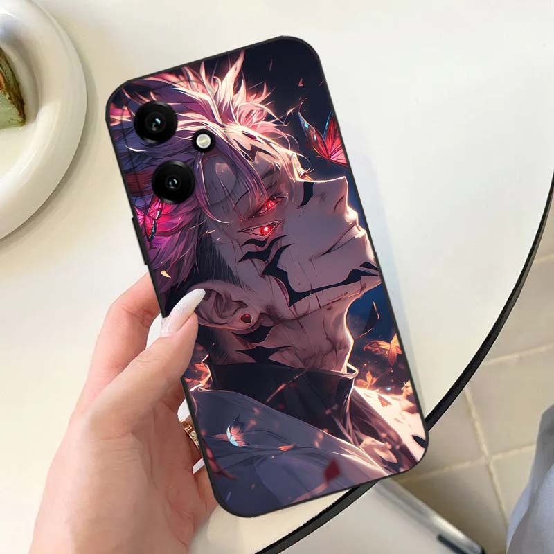 حافظة هاتف سوداء بتصميم أنمي ج - مراجعة Phone Cases Jujutsu Kaisen وسعره