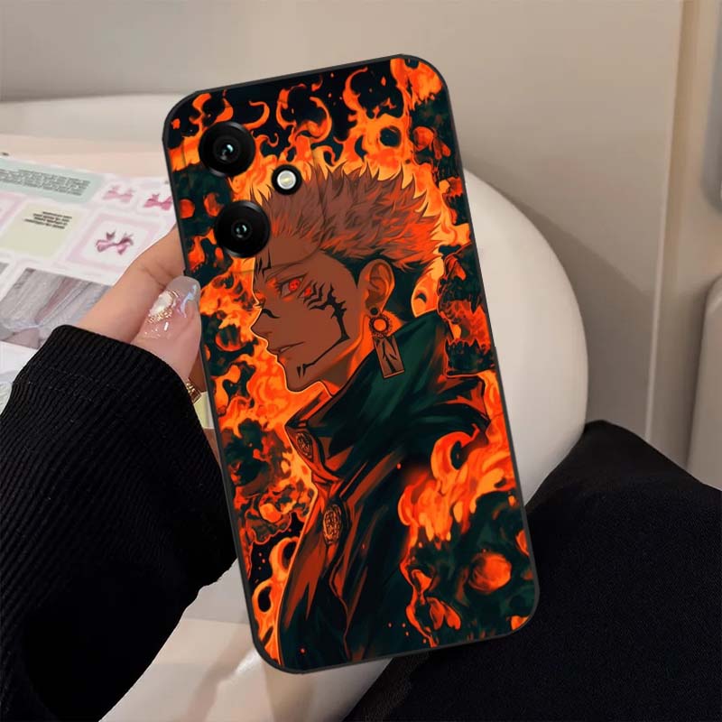 حافظة هاتف سوداء بتصميم أنمي ج - مراجعة Phone Cases Jujutsu Kaisen وسعره