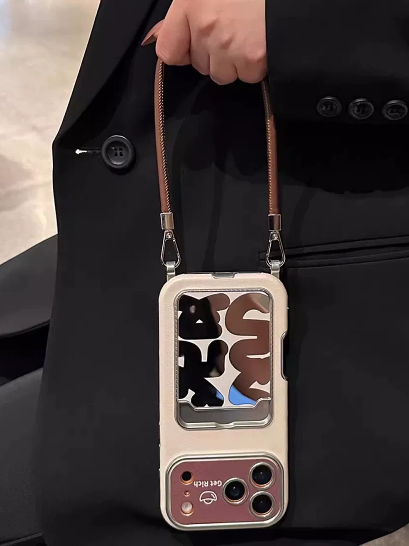 حافظة هاتف فاخرة من الجلد مع ح - مراجعة Phone Cases That Hold Cards وسعره