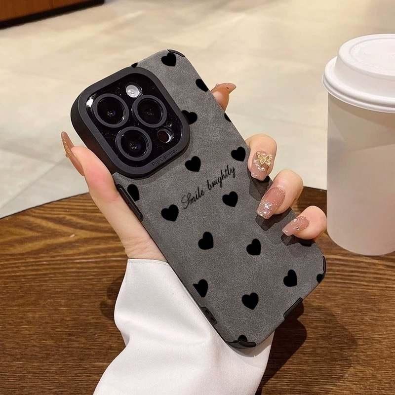 جديد فاخر أسود الحب القلب لينة - مراجعة Phone Cases Best وسعره