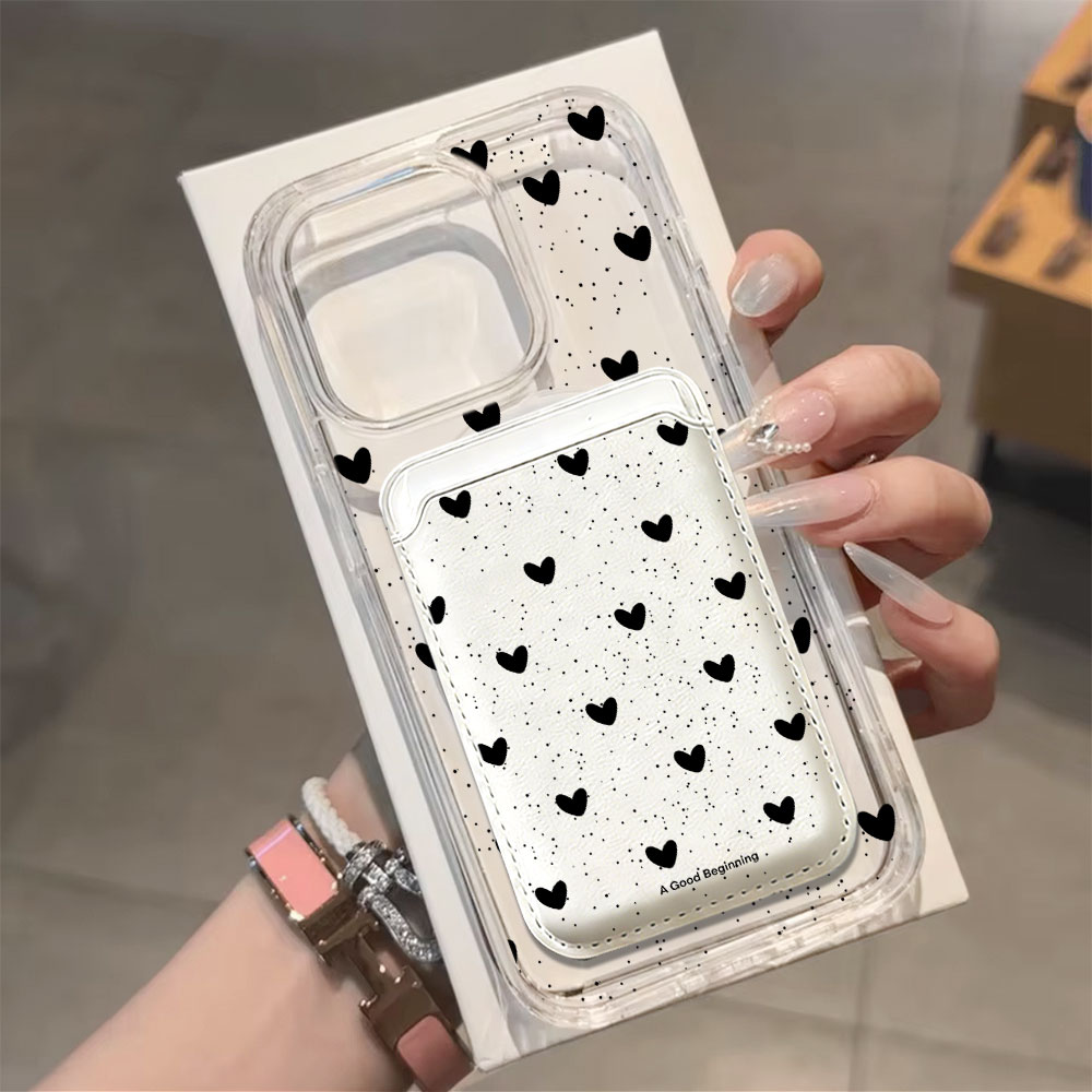 غطاء هاتف بتصميم قلب منقط بالك - مراجعة Phone Cases That Hold Cards وسعره