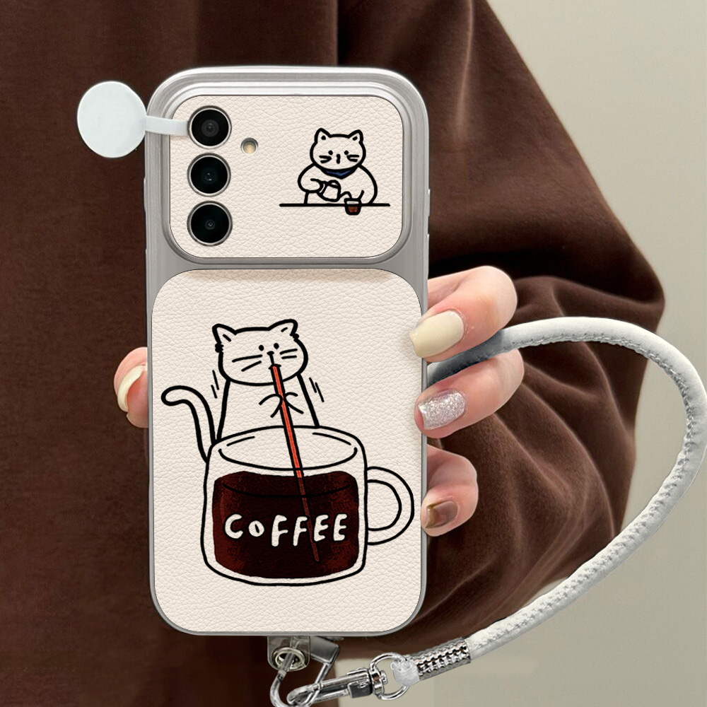 جراب هاتف بتصميم قطة لطيفة وقه - مراجعة Phone Cases Samsung S25 Fe وسعره