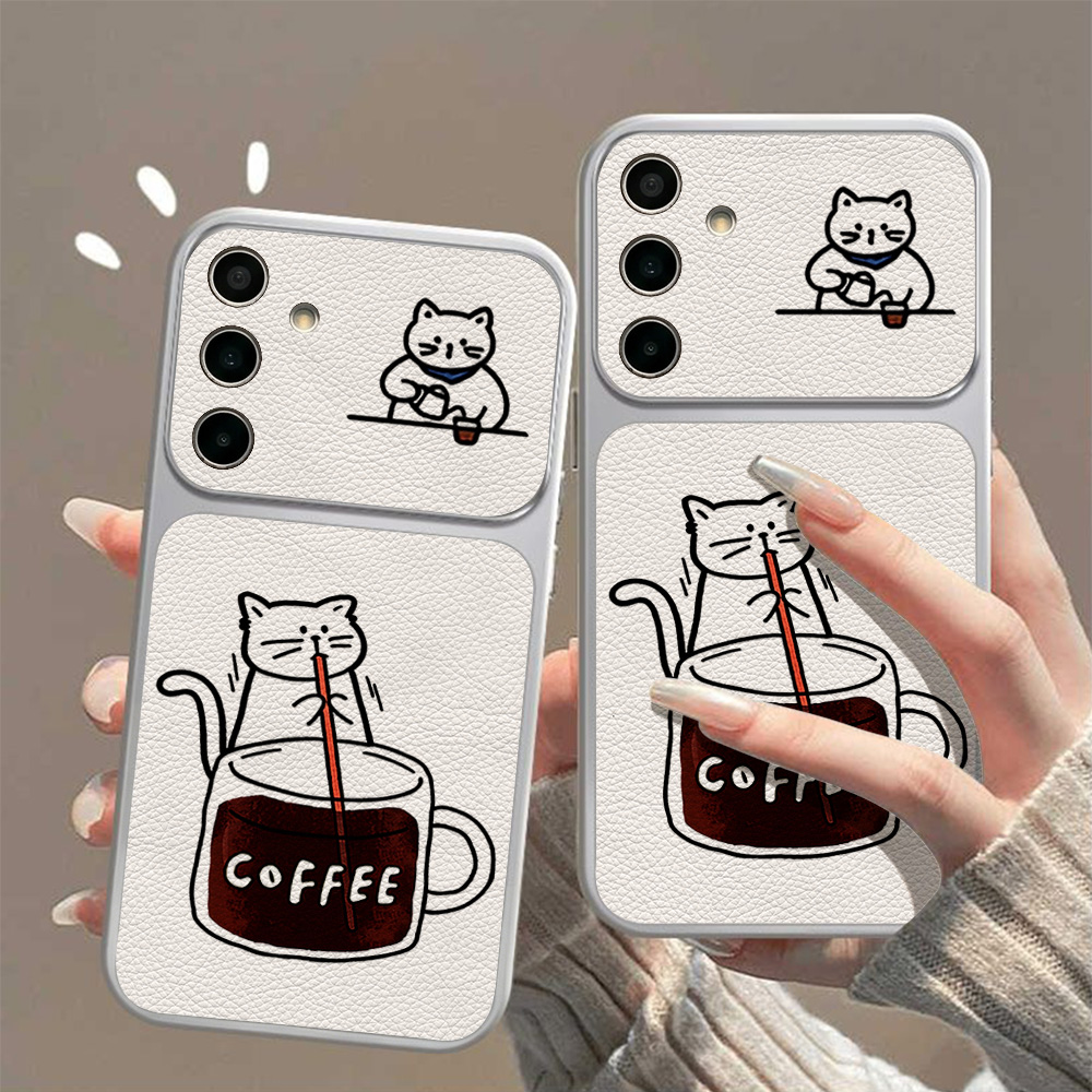 جراب هاتف بتصميم قطة لطيفة وقه - مراجعة Phone Cases Samsung S25 Fe وسعره