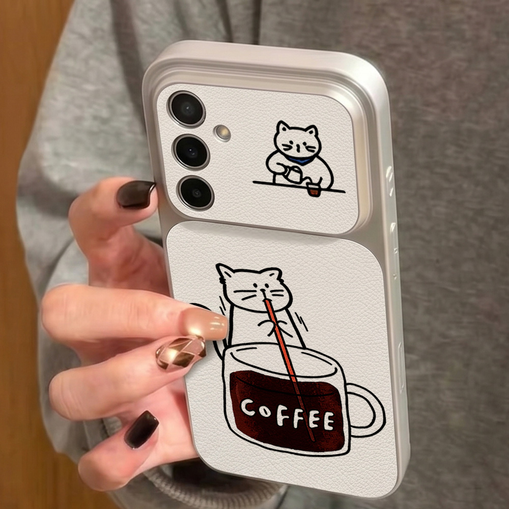 جراب هاتف بتصميم قطة لطيفة وقه - مراجعة Phone Cases Samsung S25 Fe وسعره
