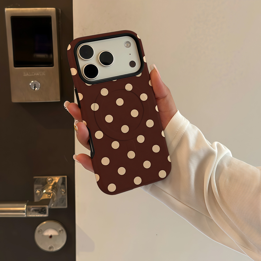 جراب هاتف بني بيج منقط بتصميم  - مراجعة Phone Cases Polka Dot وسعره