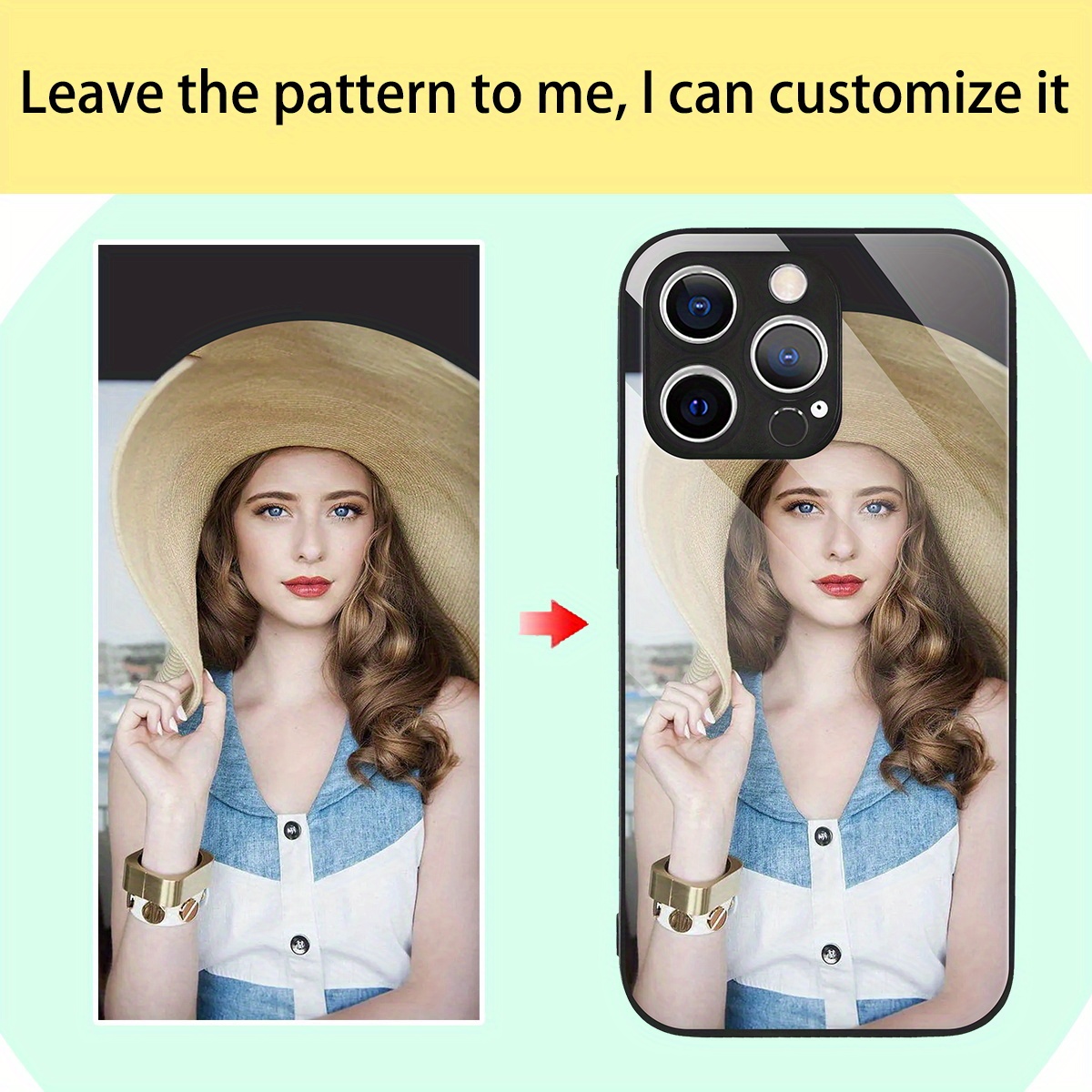 جراب زجاجي بمرآة وصور مخصصة له - مراجعة Phone Cases Custom وسعره