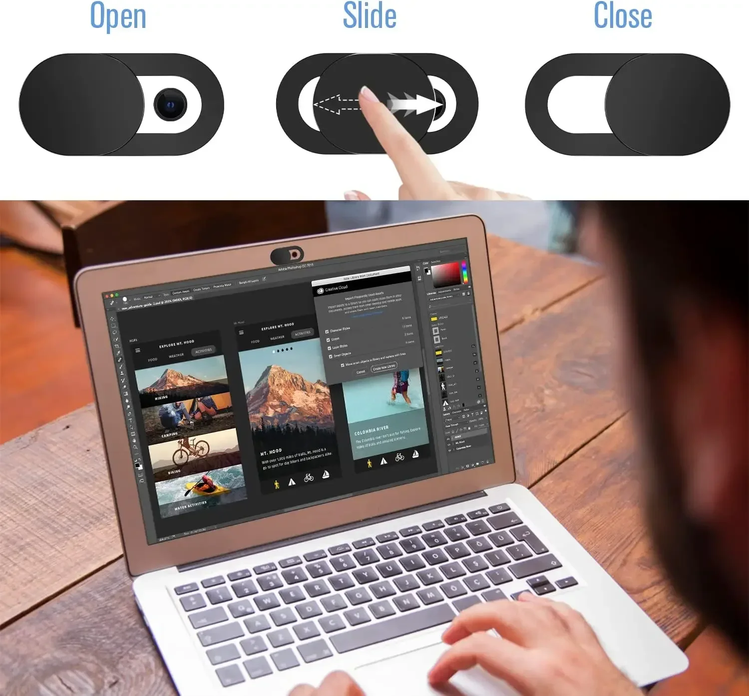 غطاء كاميرا ويب منزلق للكمبيوت - مراجعة Camera Lens Protector وسعره