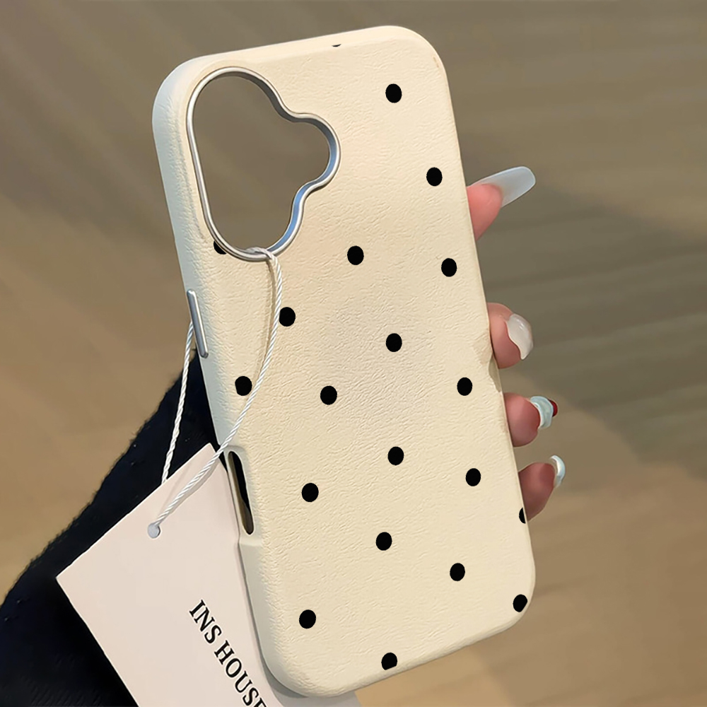 غطاء هاتف بتصميم بسيط أسود منق - مراجعة Phone Cases Polka Dot وسعره