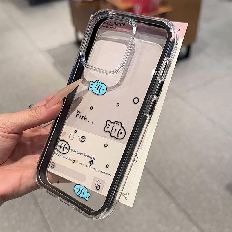 غطاء شفاف بتصميم سمكة صغيرة لط - مراجعة Samsung Galaxy A55 وسعره
