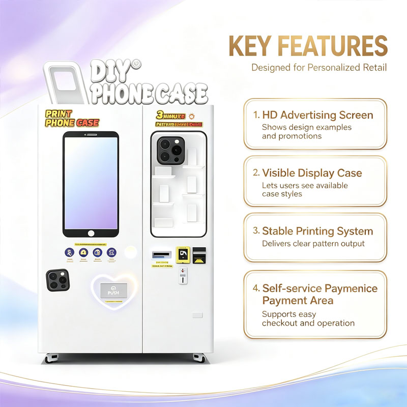 ماكينة بيع أغطية الهواتف الأوت - مراجعة Phone Cases Vending Machine وسعره