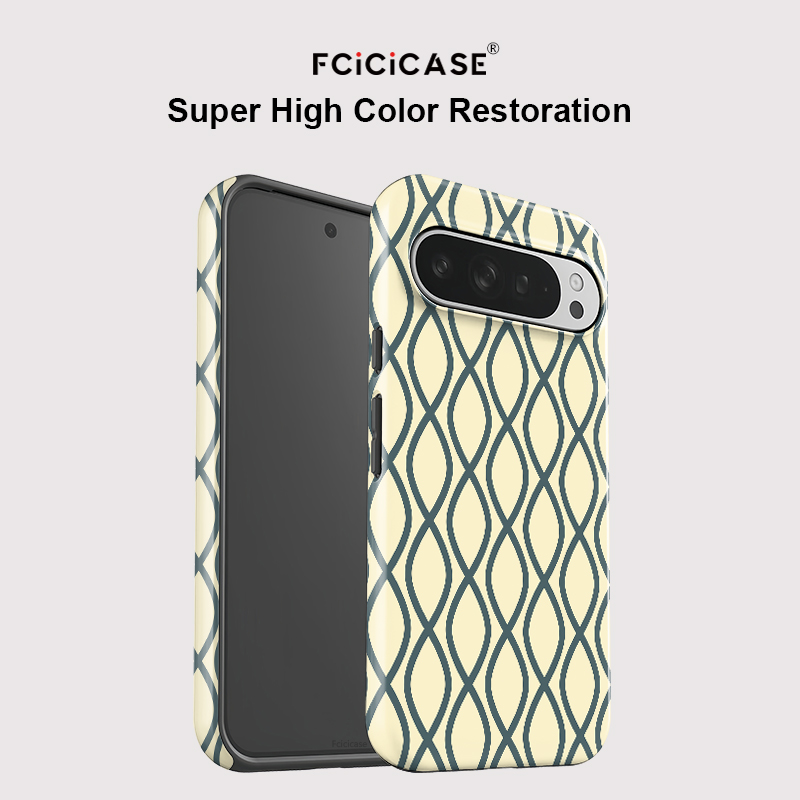 غطاء هاتف أنيق بتصميم مخطط من  - مراجعة Google Pixel 9 وسعره