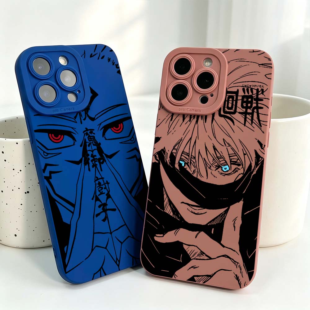 غطاء سيليكون أنيق بتصميم أنمي  - مراجعة Phone Cases Jujutsu Kaisen وسعره