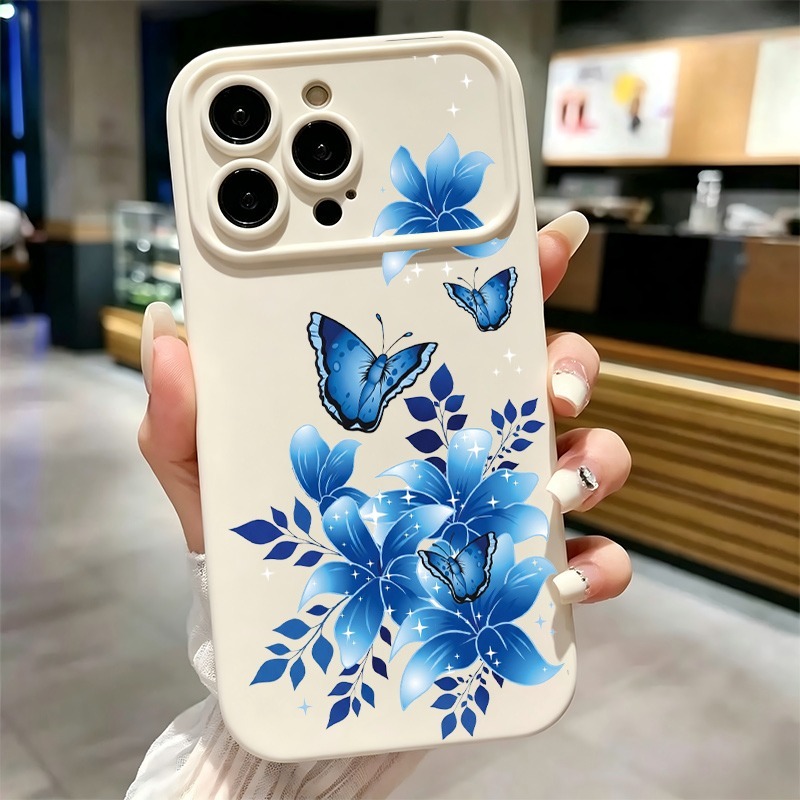 جراب هاتف بتصميم فراشة زرقاء و - مراجعة Phone Cases Unique وسعره