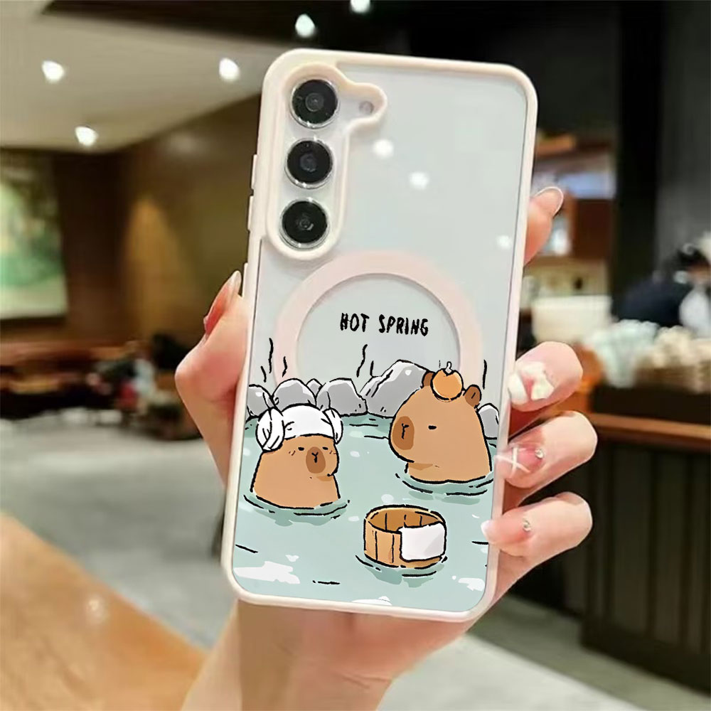 غطاء هاتف مغناطيسي شفاف ملون ل - مراجعة Phone Cases Samsung S25 Fe وسعره