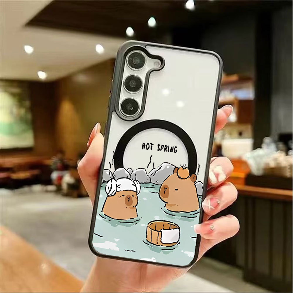 غطاء هاتف مغناطيسي شفاف ملون ل - مراجعة Phone Cases Samsung S25 Fe وسعره