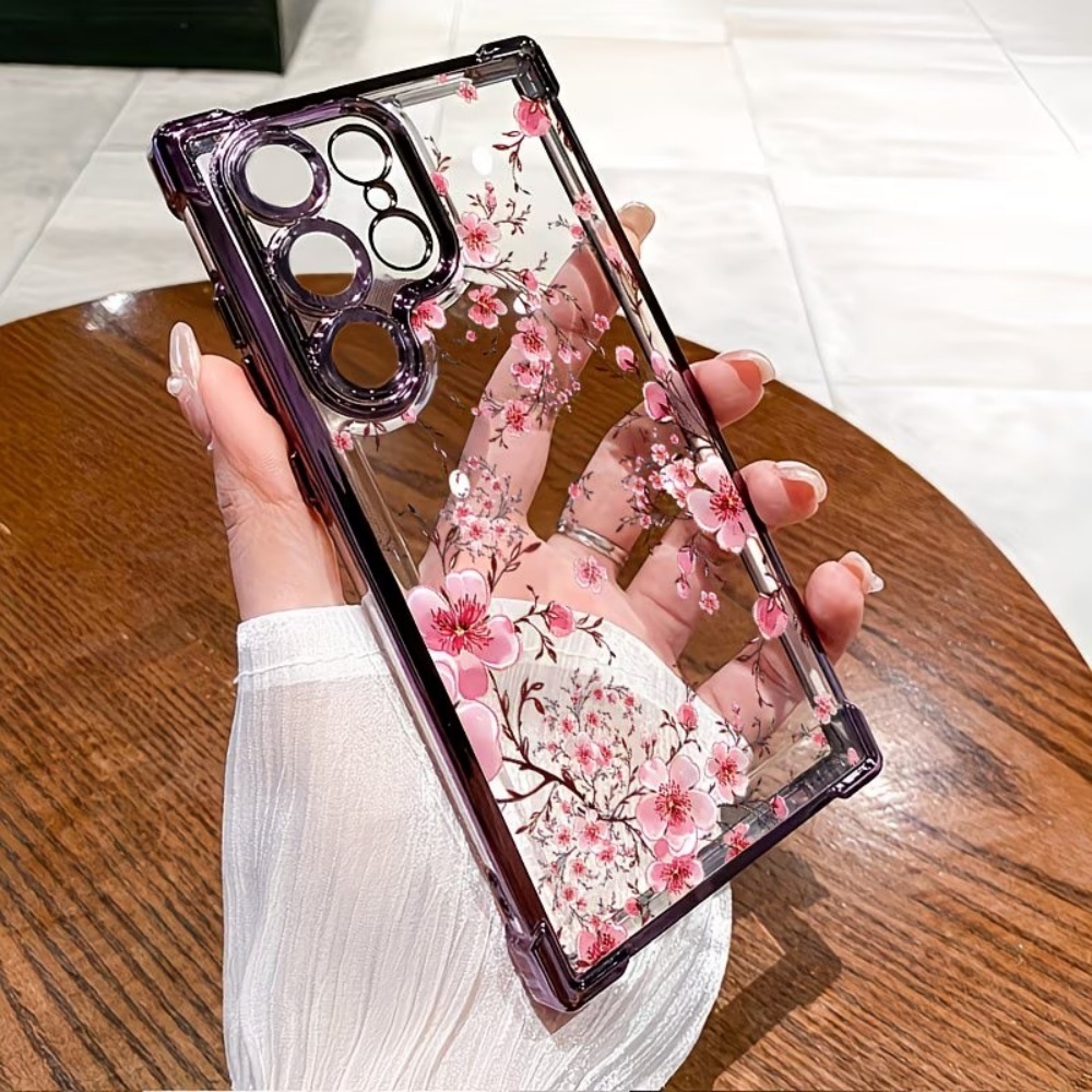 غطاء هاتف مطلي بزهر الكرز مضاد - مراجعة Phone Cases Samsung S25 Fe وسعره