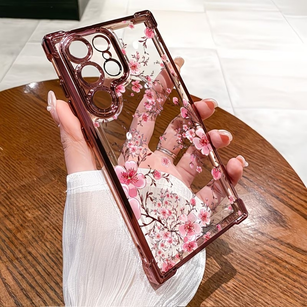 غطاء هاتف مطلي بزهر الكرز مضاد - مراجعة Phone Cases Samsung S25 Fe وسعره