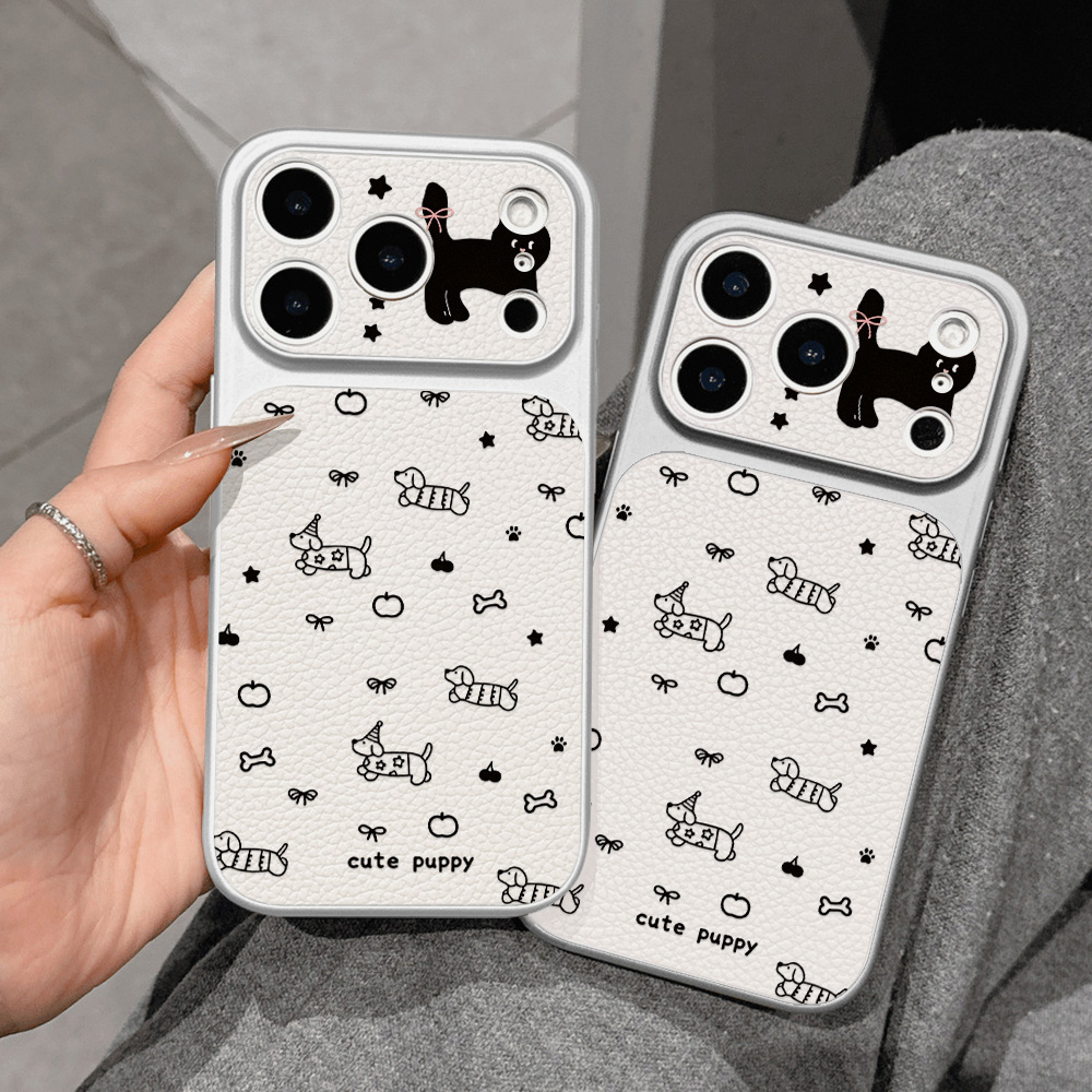 جراب هاتف جلدي بتصميم جرو لطيف - مراجعة Phone Cases That Cover The Camera وسعره