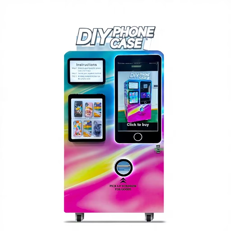 آلة بيع ذاتي متطورة لطباعة أغط - مراجعة Phone Cases Vending Machine وسعره