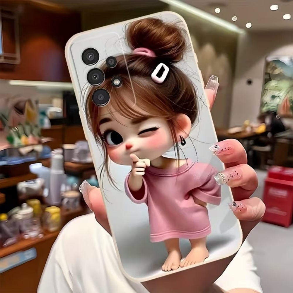 غطاء هاتف بتصميم فتاة كرتونية  - مراجعة Phone Cases Samsung S25 Fe وسعره