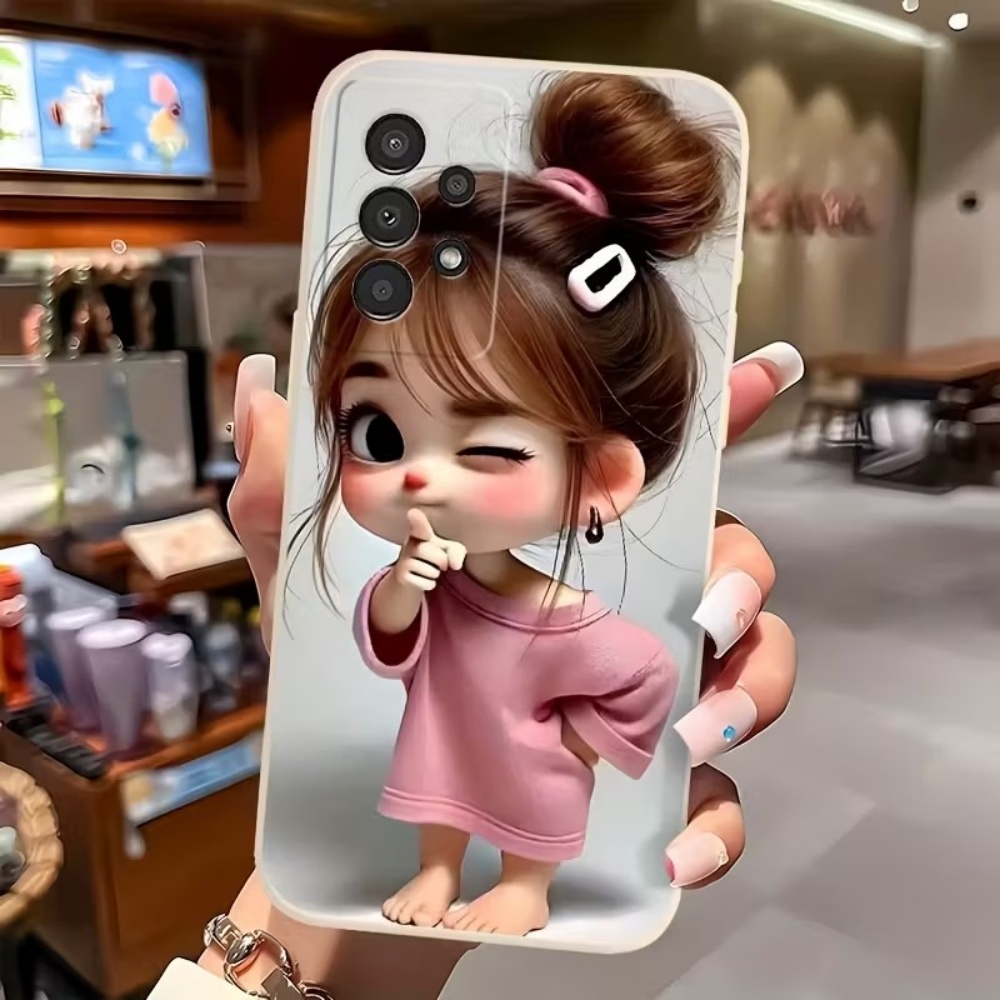 غطاء هاتف بتصميم فتاة كرتونية  - مراجعة Phone Cases Samsung S25 Fe وسعره