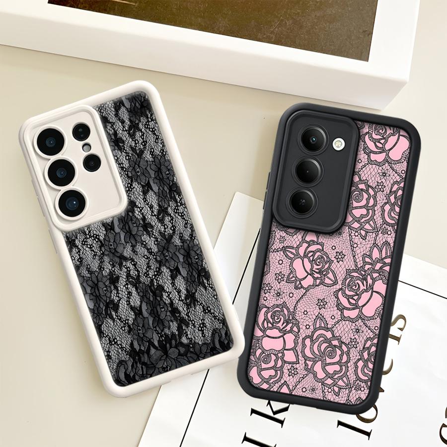 غطاء هاتف بنمط دانتيل إبداعي ل - مراجعة Phone Cases Samsung S25 Fe وسعره